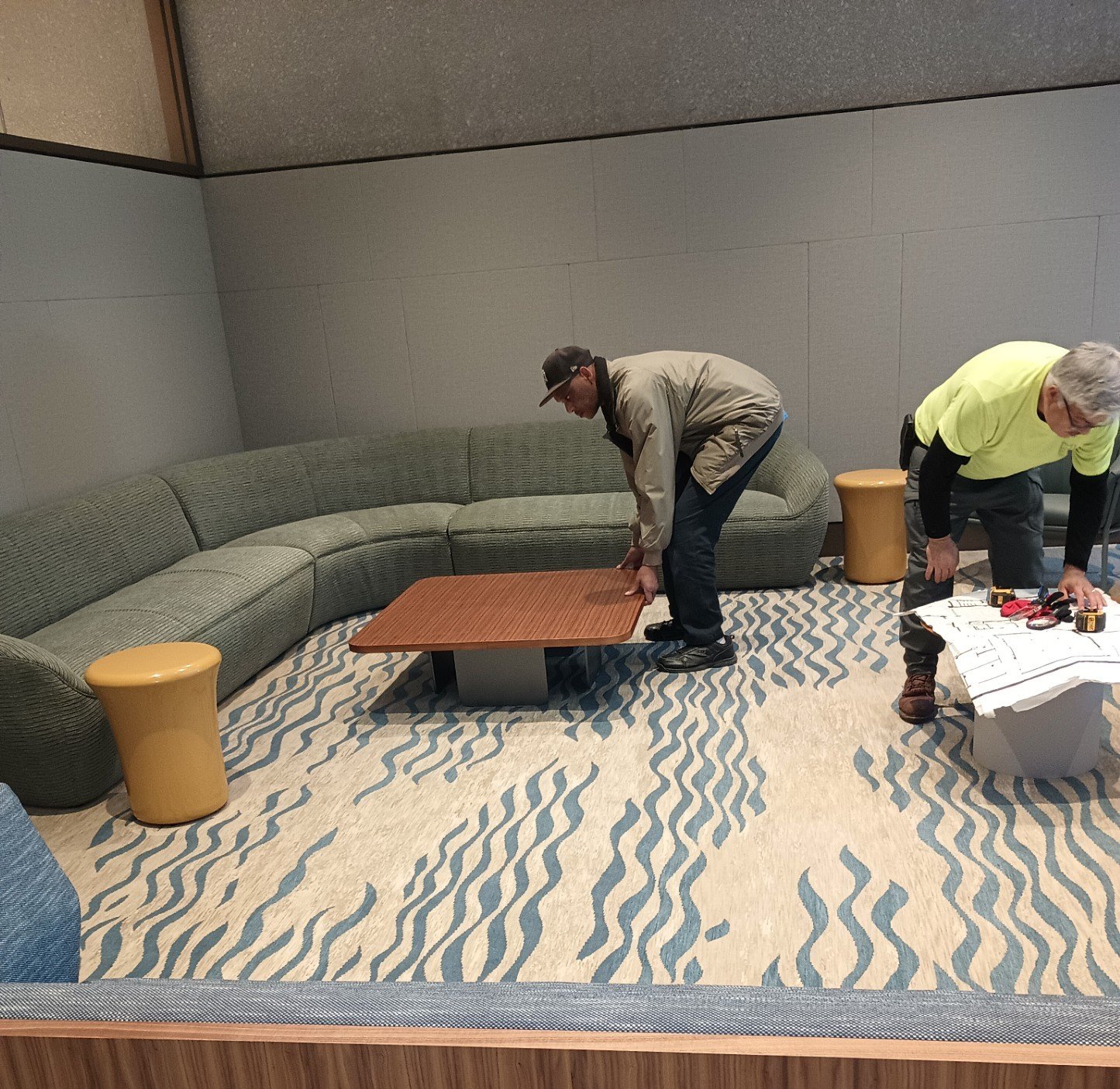 Installing Rugs at the Obama Presidential Center_2